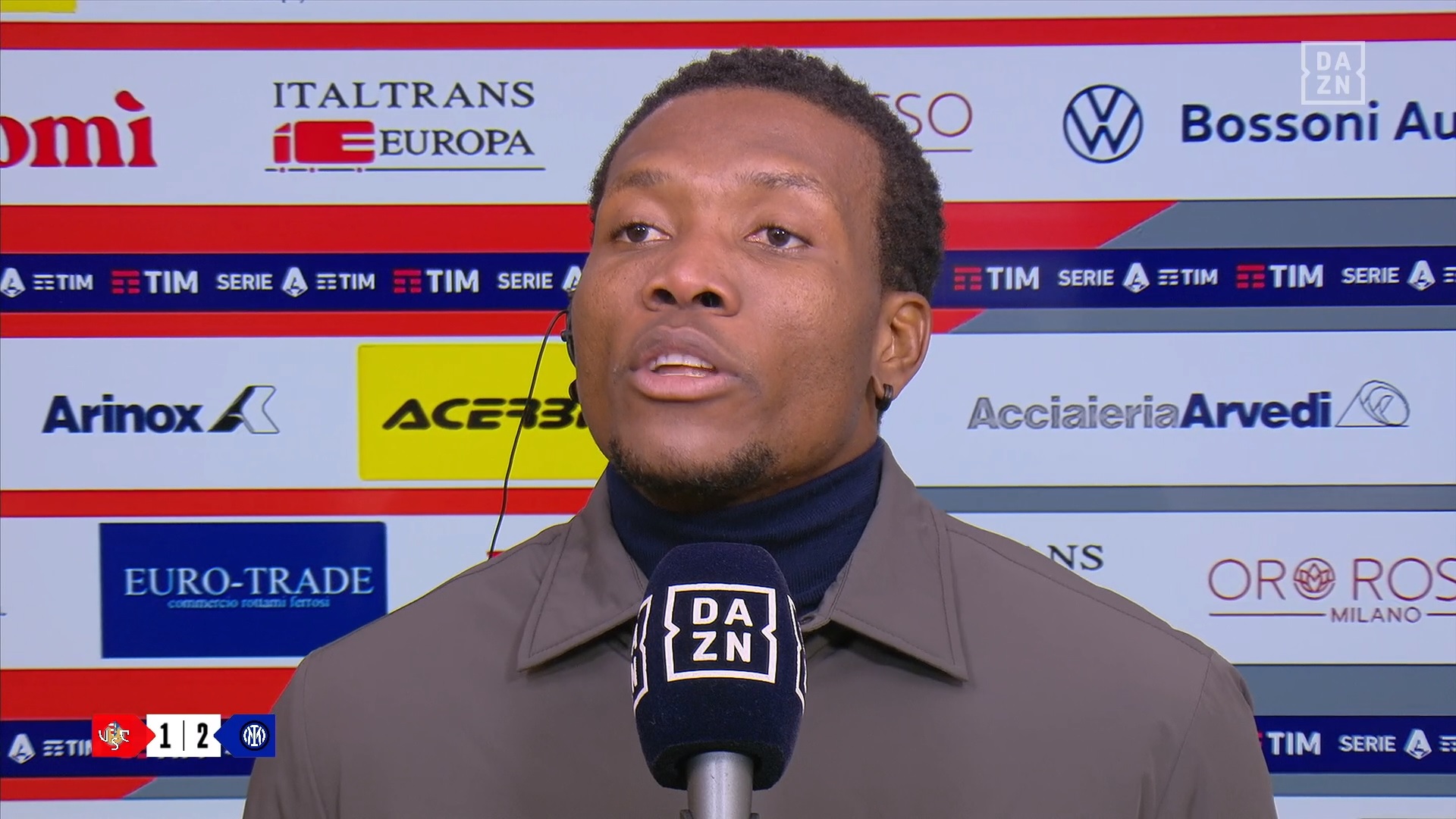 Okereke polemico "Quello di Acerbi era fallo da rosso"