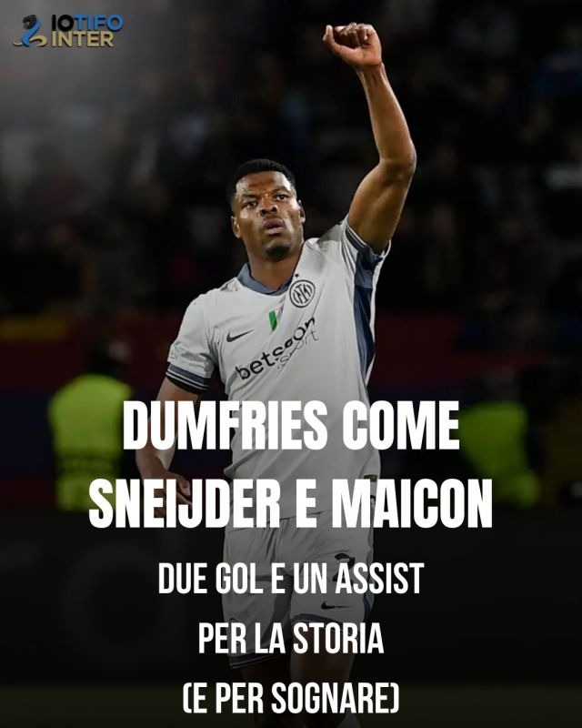 ⚫🔵 Denzel Dumfries è diventato il primo olandese a segnare un gol e servire un assist in una semifinale di Champions League dai tempi di Wesley Sneijder, e il primo terzino a segnare nella stessa fase della competizione da Maicon. Due nomi che evocano la notte magica del Triplete, e che Dumfries ha saputo onorare nella serata più importante della stagione nerazzurra
👉 Continua su iotifointer.it